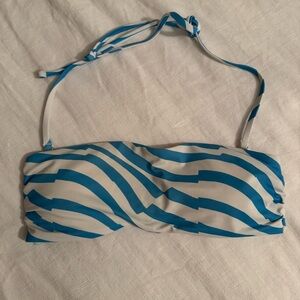 Victoria's Secret Blue and White Bikini Top